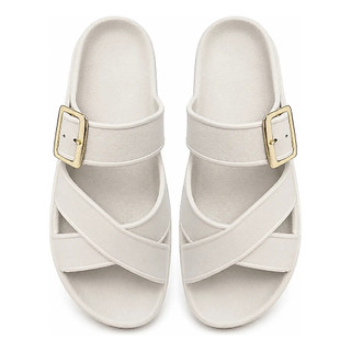 Sandália Feminina Papete Birken Plataforma Cruzada Fivela
