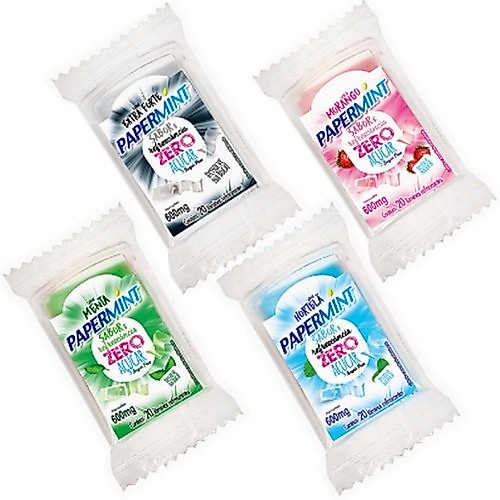 4 Lâmina Bucal Para Sexo Oral PAPERMINT Zero Açúcar Produtos Eróticos Sensuais SEX SHOP