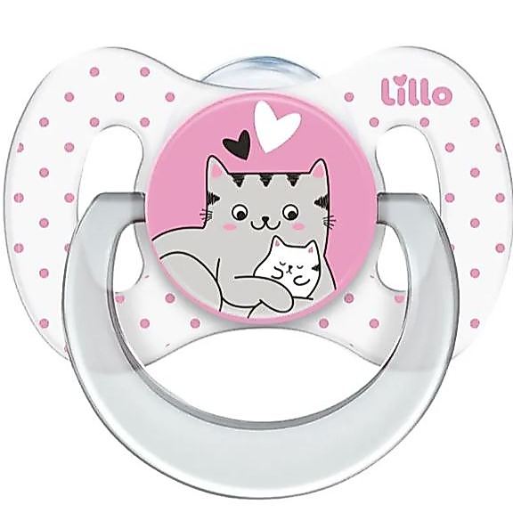 Chupeta Bico de Silicone Funny Amor 0m+ Rosa - Lillo