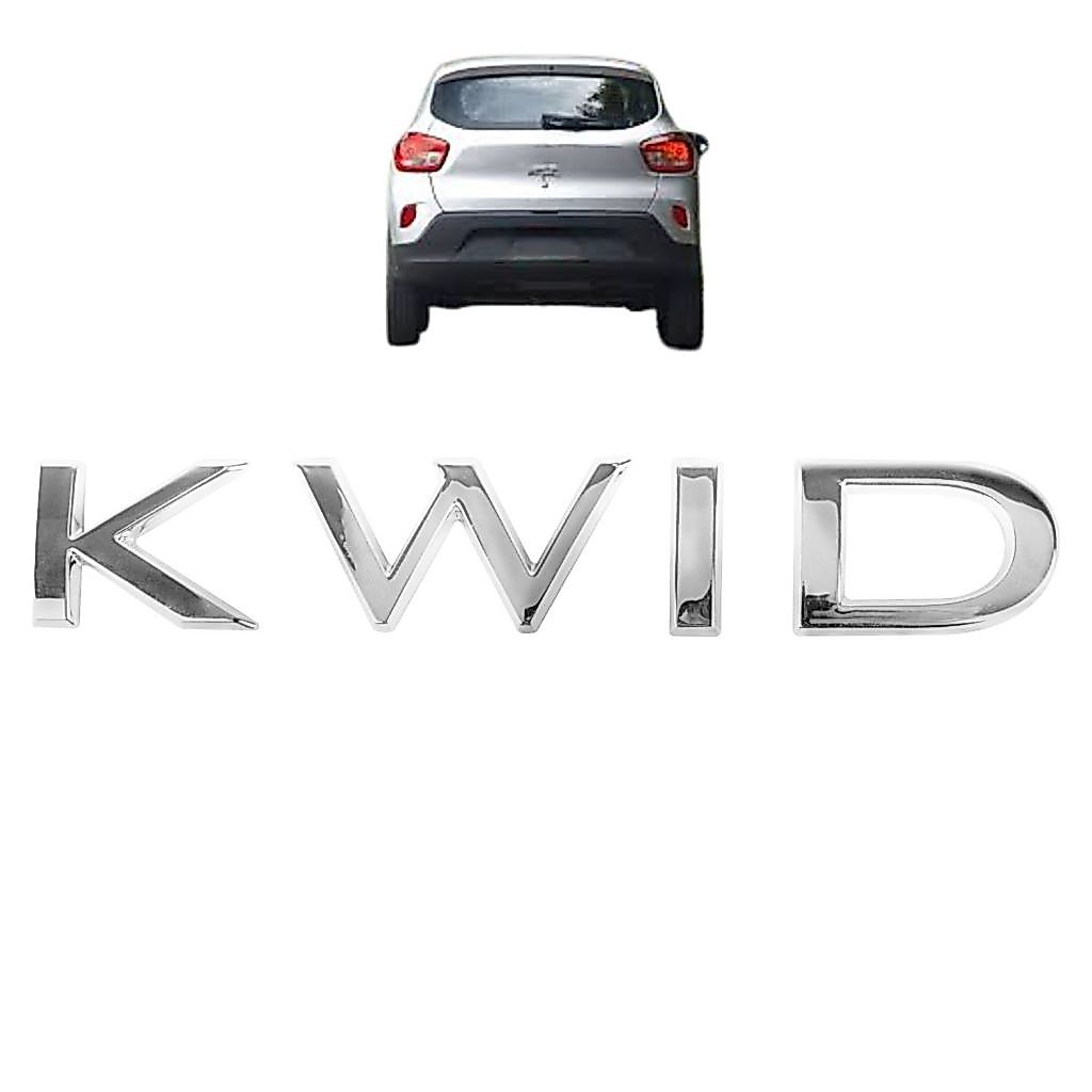 Emblema Letreiro KWID Kwid 2018 a 2019 Cromado