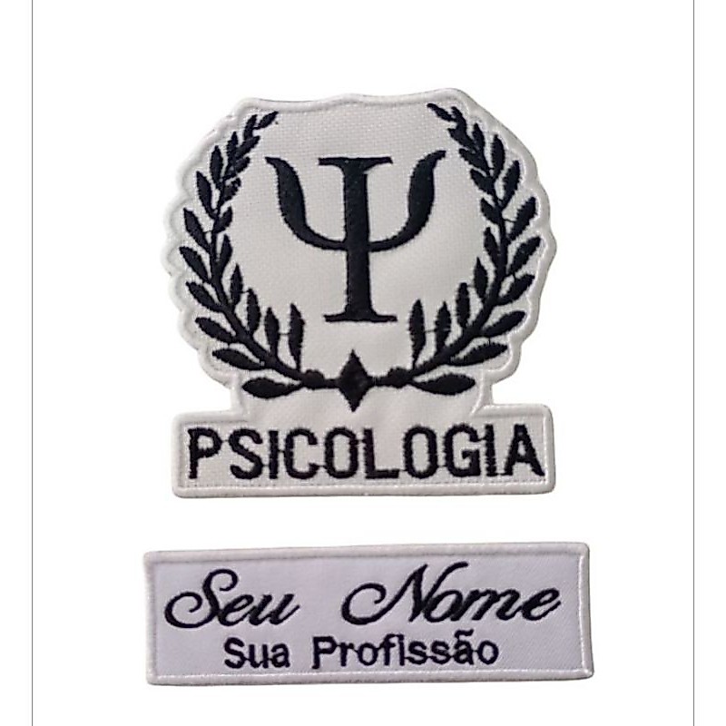Patch Psicologia Ramos - Kit Nome + Logo Para Seu Jaleco