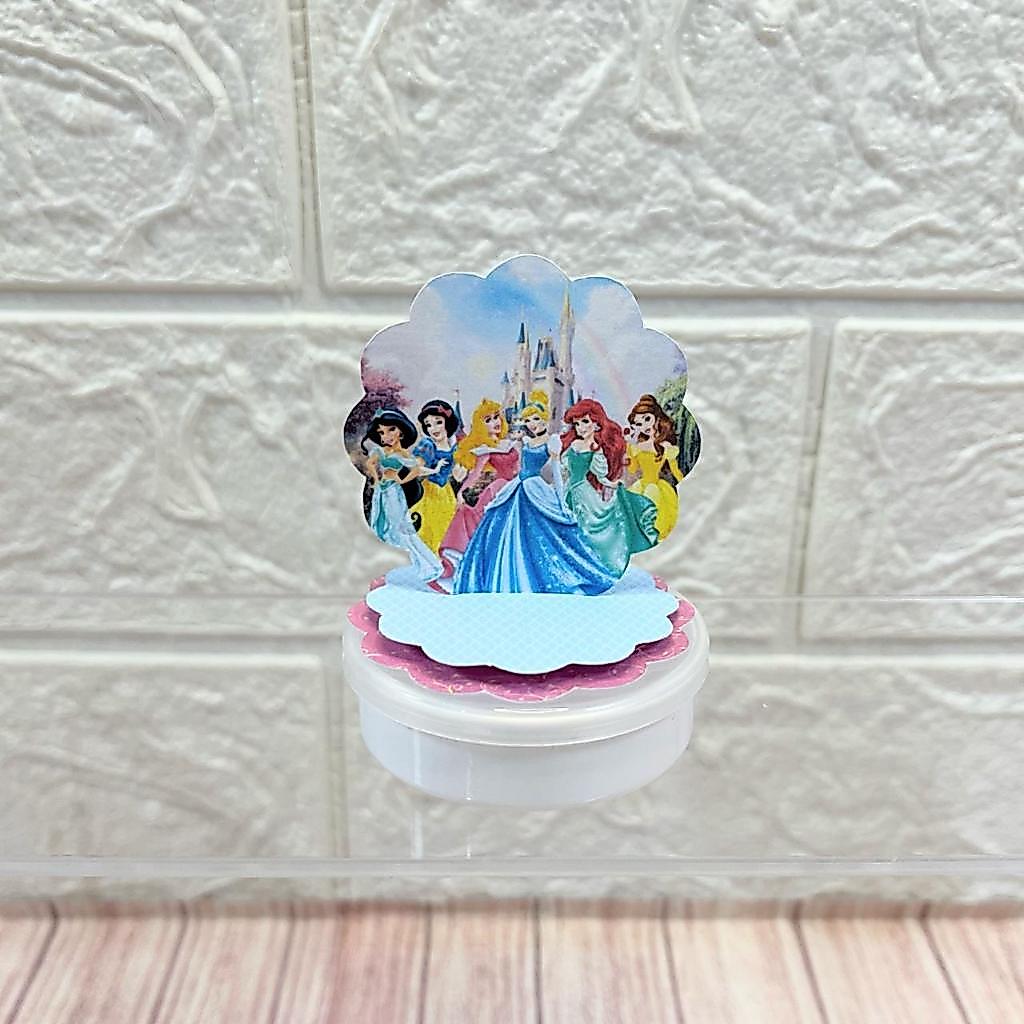 Aplique 3D em pé, Personalizada PRINCESAS DISNEY - Festa, Lembrancinha
