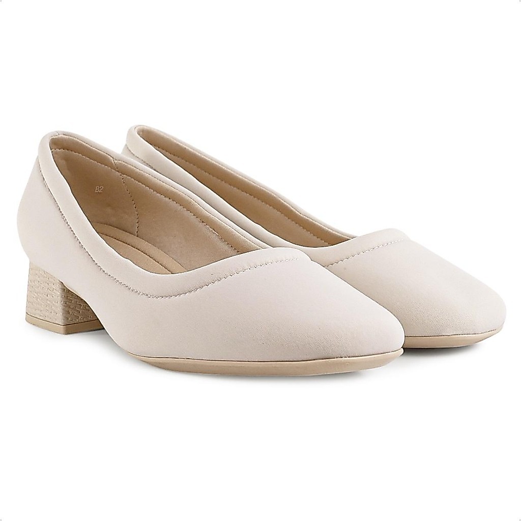 Scarpin Comfortflex Salto Bloco Feminino 100% Original Com Nota Fiscal e Garantia