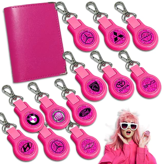 Carteira Feminina Porta Documento Chaveiro Rosa Automotivo Feminino