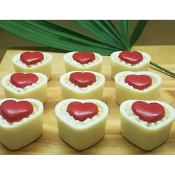 50/100 copinhos CORAÇÃO chocolate para doces finos e aniversário