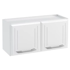 Armário de Cozinha de Aço Aéreo Duplo Telasul Topázio Branco