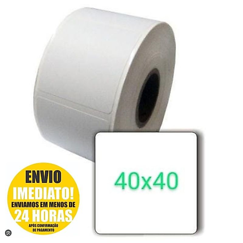 40 Rolos Etiqueta Térmica 40x40 Toledo Prix4 - Cx 40 Rolos