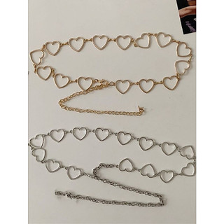 Corrente de cinto em forma de coração decoração de moda