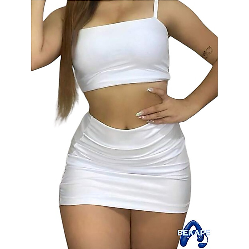 Mini Saia feminina moda blogueira