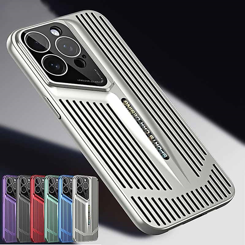 Projeto Da Lâmina De Dissipação De Calor Capa Dura À Prova De Choque Para PC iPhone 15 13 12 14 Pro Max 15 14 Plus