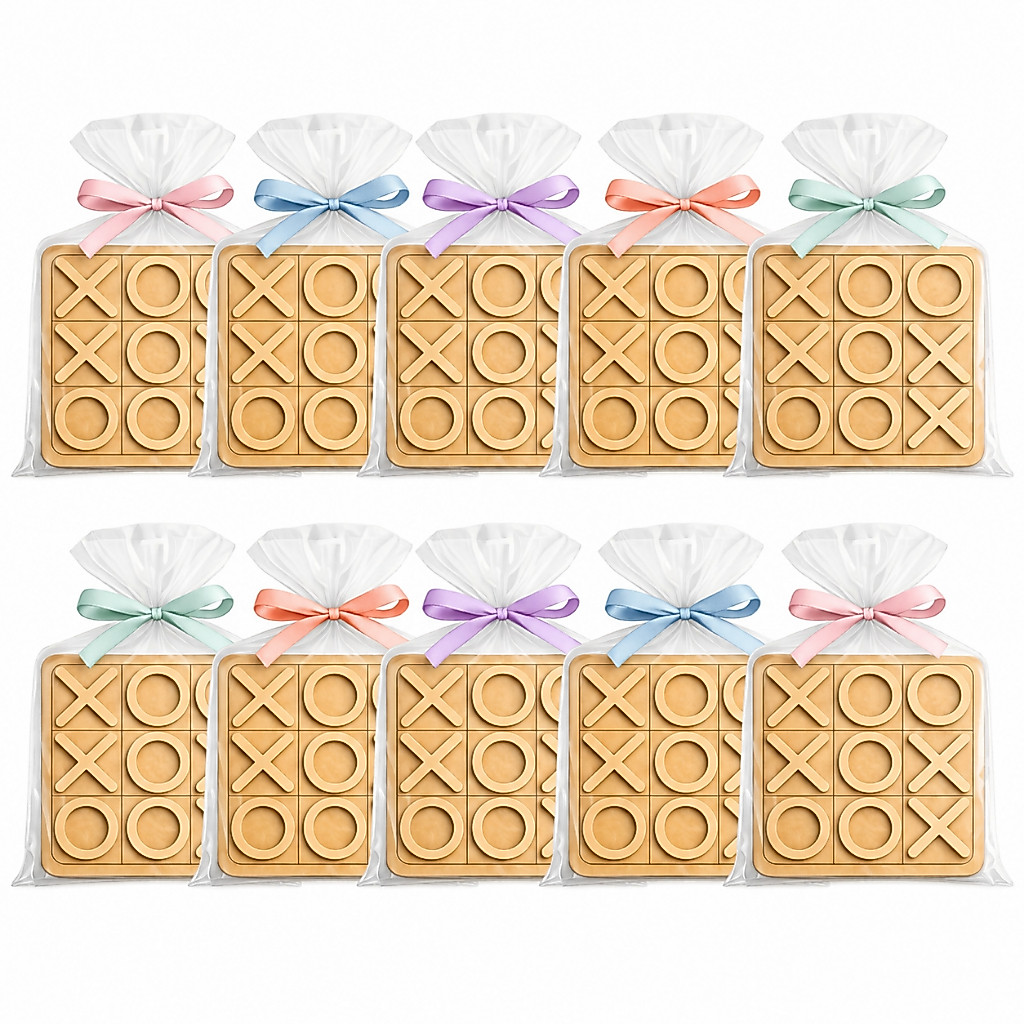 Kit 20 Jogos da Velha com Tabuleiro 10x10 em MDF 2,7 mm Lembrancinhas/Presentes/Jogos Educativos