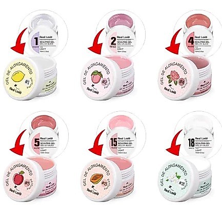 Gel de Alongamento Real Love 15ml – Com Aromatizante