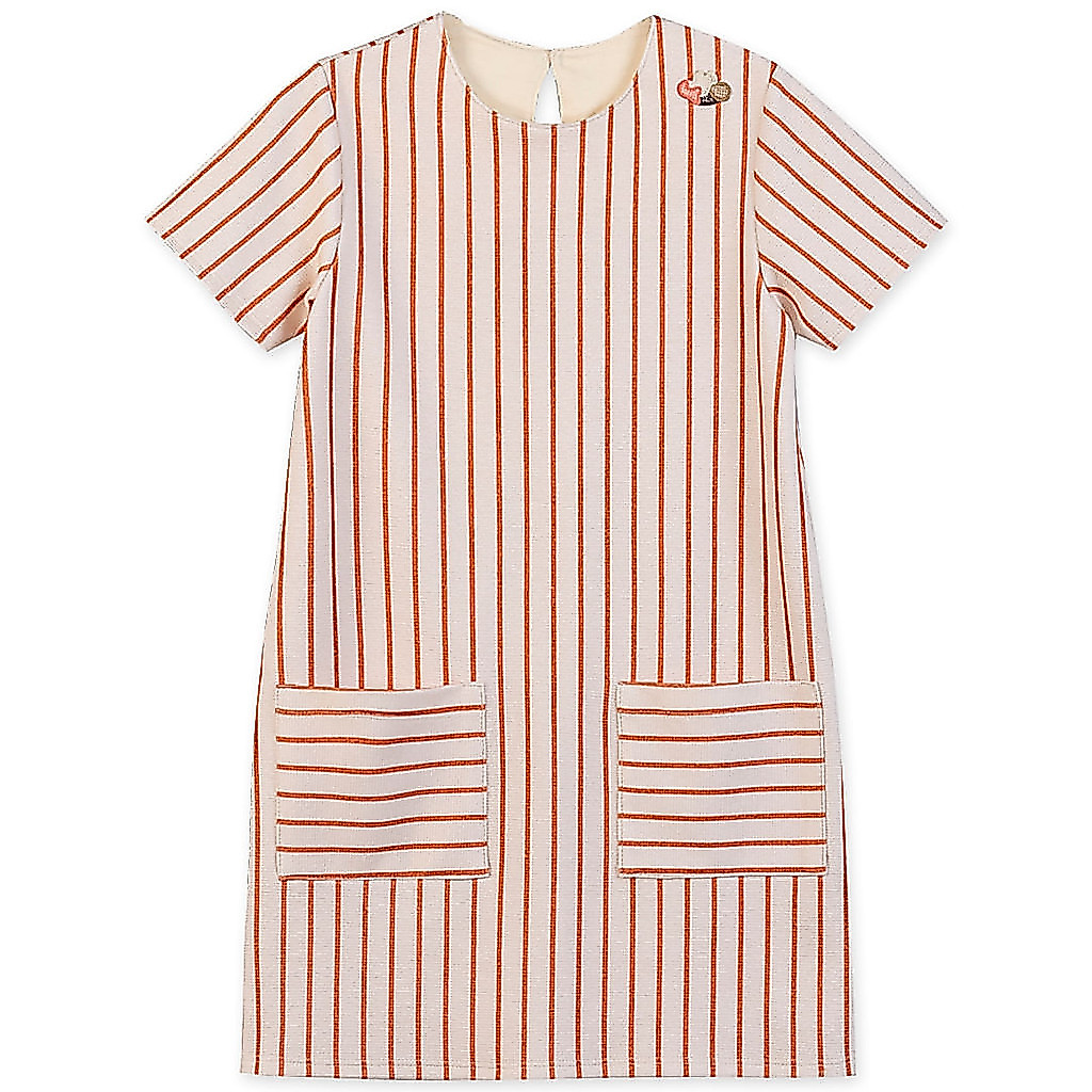 Vestido Listrado Curto Infantil Feminino Lilica Ripilica