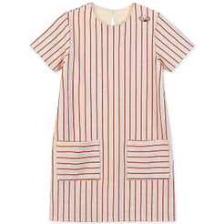 Vestido Listrado Curto Infantil Feminino Lilica Ripilica