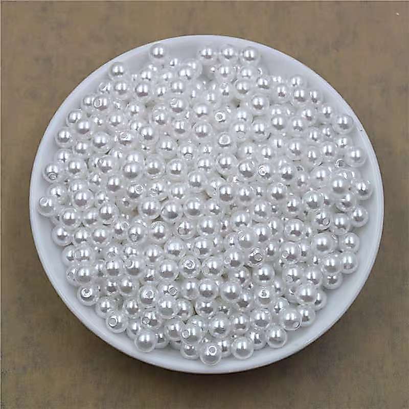 90-720 Pçs Miçanga Pérolas Abs Com Buracos 8mm 50grama（Você pode escolher combinações de cores.）
