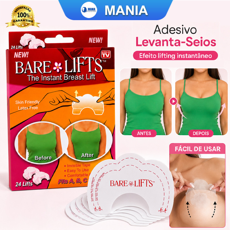 Sutia Adesivo Invisível Levanta Seios /peitos Bare Lifts MANIA
