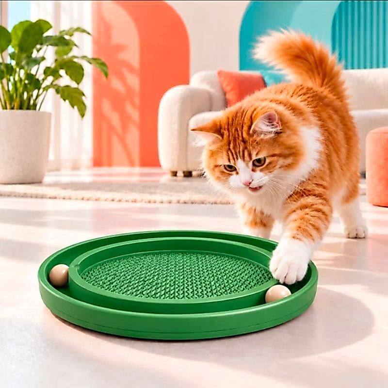 Arranhador Gato Pet Animais Felino Brinquedo Relaxante Confortavel Anti Estresse Petshop Casa Divertido