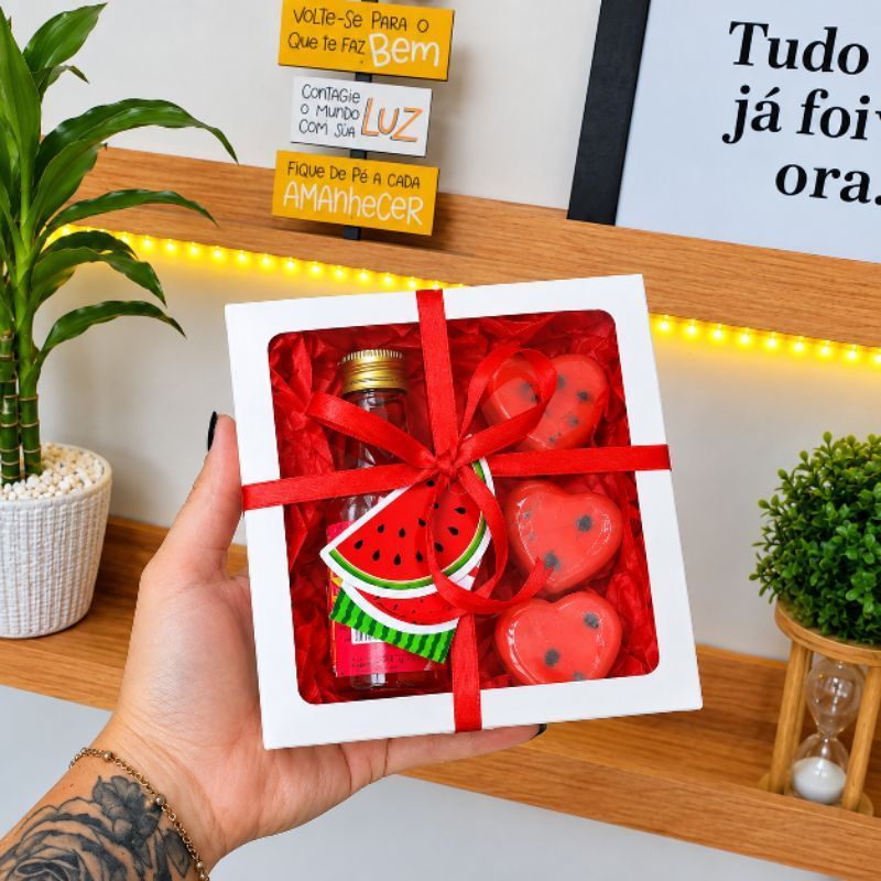 Kit Presente Geleia/Sabonete 4 itens - Artesanal /Linha Frutas