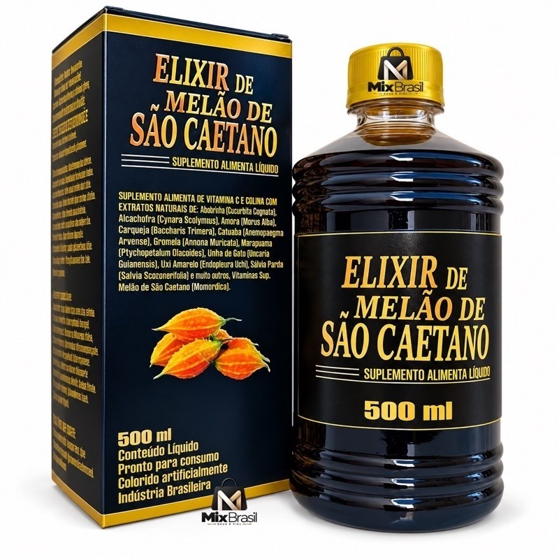 Elixir de Melão de São Caetano 500ml Suplemento alimentar liquido