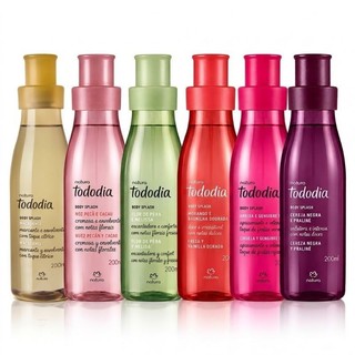 Body Splash Natura Todo Dia Ameixa Cereja Morango Noz Pecã Pêra 200ml