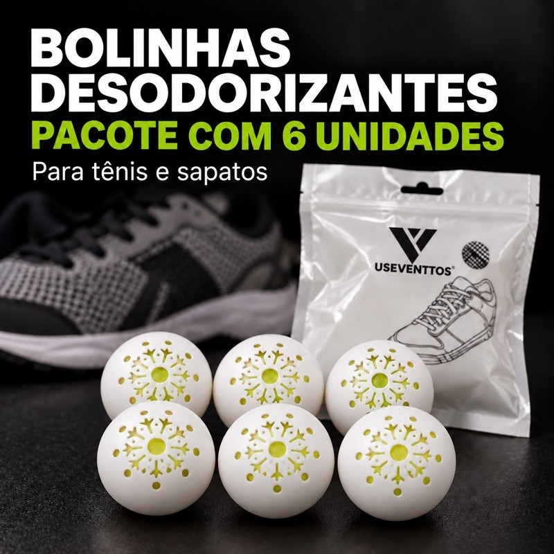 Bolinhas Aromatizantes para Sapatos | Pacote com 6 | Useventtos