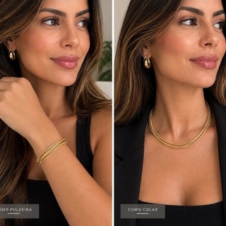 Pulseira Corda de Violão 2 em 1 Acessório Versátil e Elegante
