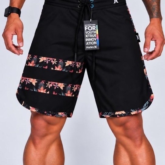 Bermuda Surf Corrida Passeio Praia Academia Ar Livre Fitness Elastano Kit Academia Promoção