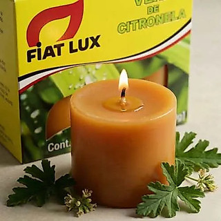 Vela Citronela Fiat Lux 90g Cada Caixa 2 Unidades Repelente Mosquitos