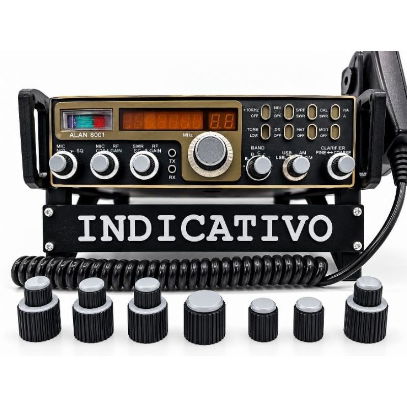 Kit Completo de Botões para Rádio PX Alan 8001 Renove o visual e a funcionalidade do seu rádio PX Alan 8001 .