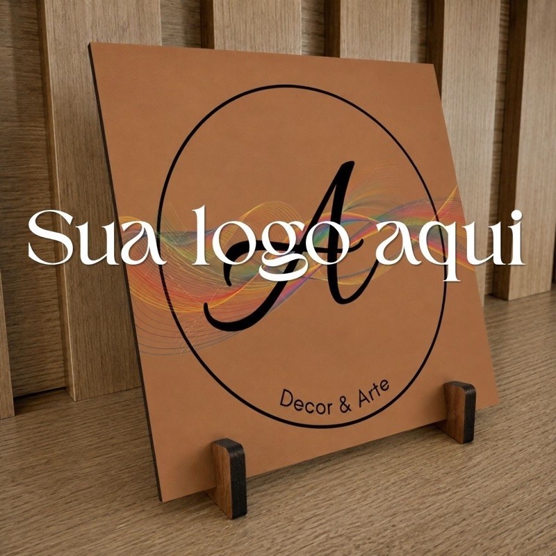 quadro de mesa com sua logo suporte de pé quadro personalizado