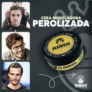 Pomada Cera Modeladora Perolizada 150g - Kings em Oferta na Shopee