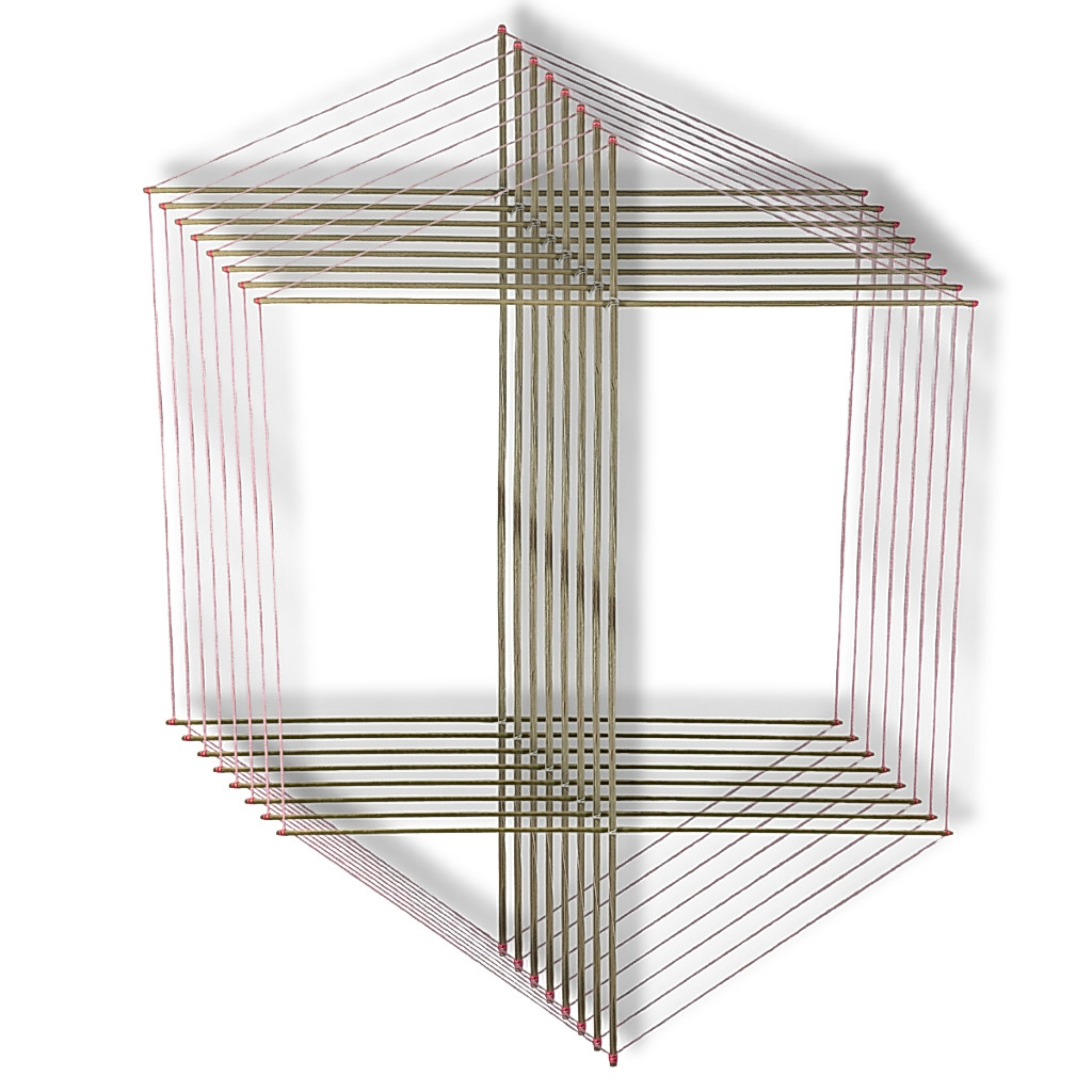Kit 50 Armação Pronta Para Pipa Latão 70cm Bambu Bambu