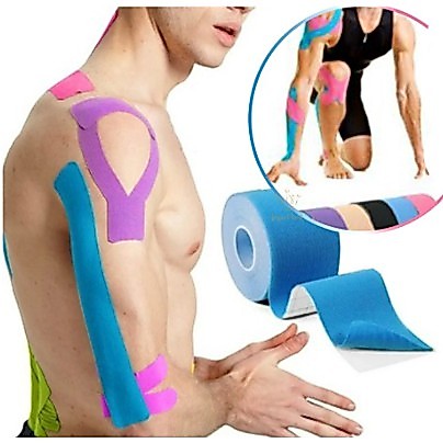 Bandagem Elástica 5cm X 5m - Fita Kinesio Tape Fisioterapia Ortopedia