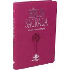 Bíblia Sagrada Slim ARC | Letra Normal | Couro | Pink