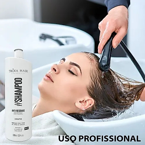 Shampoo Profissional Antirresíduos (Linpeza Profunda) Tróia Hair 1 Litro
