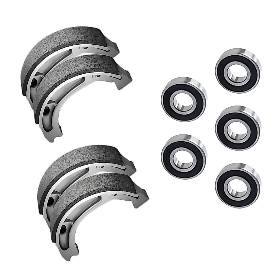 Kit Lonas De Freio + Rolamentos Titan 125 2000 2001 2002 2003 2004 Fan 125 2005 2006 2007 2008