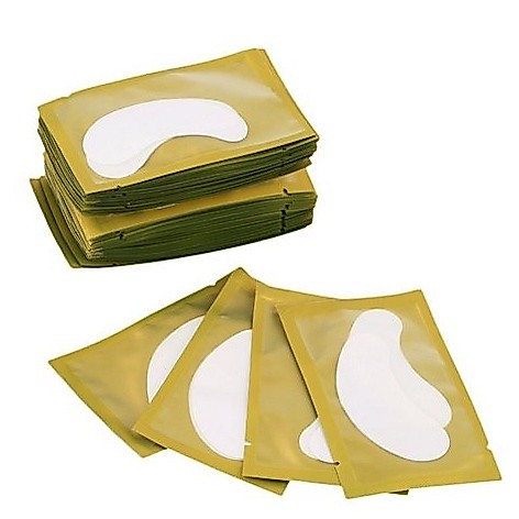 KIT 100 Unidades de Gel Pads (50 Pares) Adesivos em Gel Protetores de Pálpebras para Extensão de Cílios