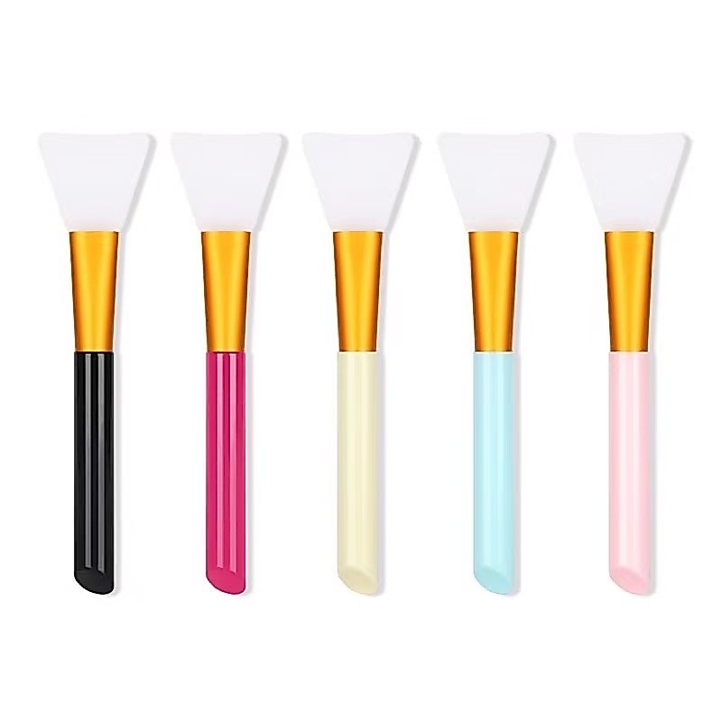 Atacado-12 Espatula silicone pincel acessorio aplicar skin care mascara facial creme serum base make cosmetico maquiagem