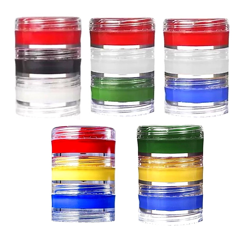 Tinta 3 Cores Maquiagem Artística Colormake - Secagem Rápida (Vários Modelos de Cores)
