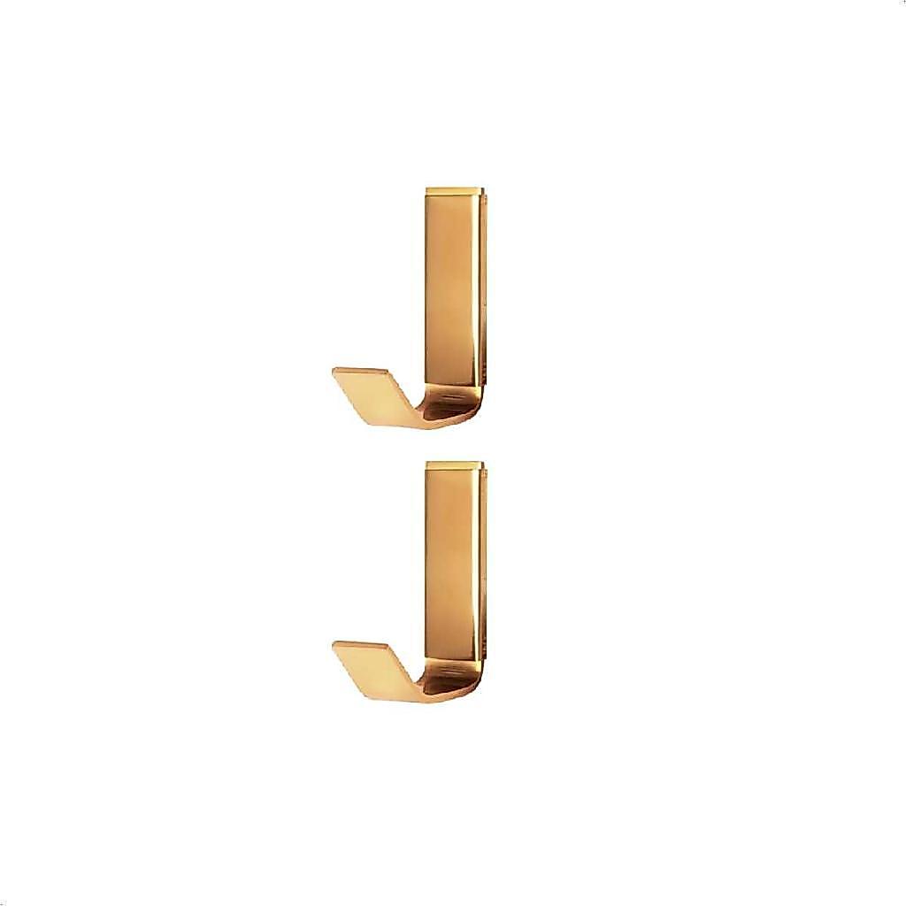 Kit 2 Cabide Porta Toalha Athena para Banheiro Lavatório Dourado