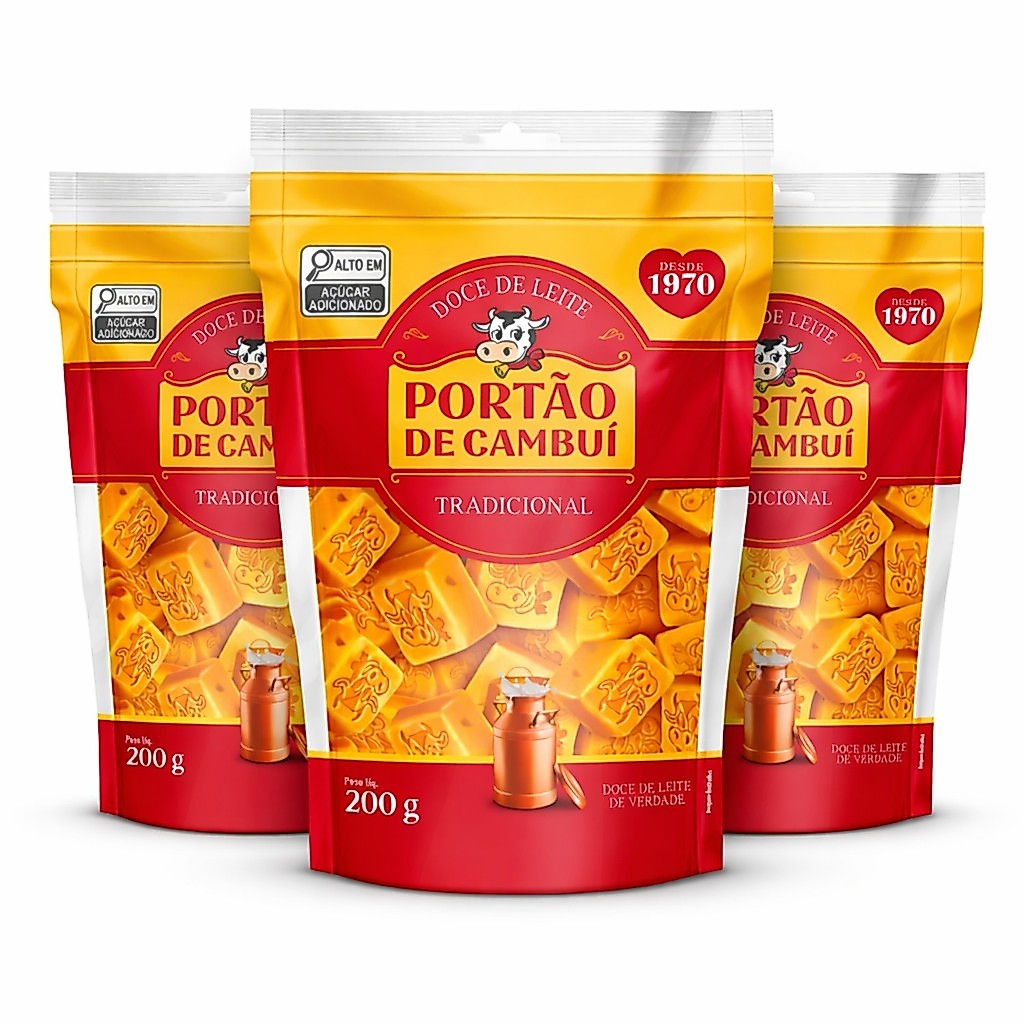 Kit 3 Doce de Leite Tradicional PORTÃO DO CAMBUI Pouch 200g