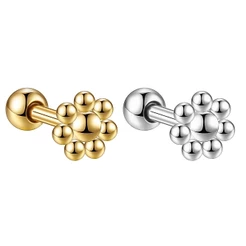Piercing Minibarbell Aço Cirúrgico / Helix Flat, Conch, Tragus, Lóbulo e Outros