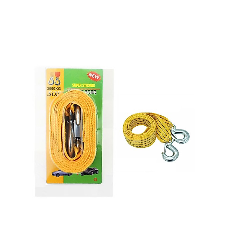 Corda de Reboque Nylon tração cinta, cinto de tração, ferramenta de resgate de emergência, 3M e 3 Toneladas
