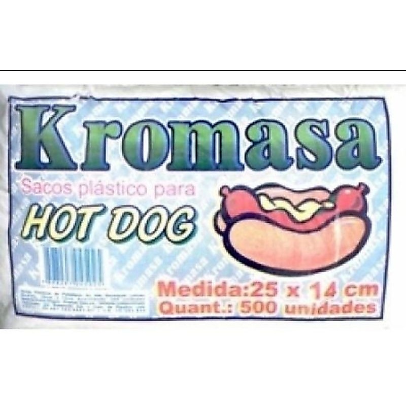 SACO PLÁSTICO PARA HOT DOG 500 UND.