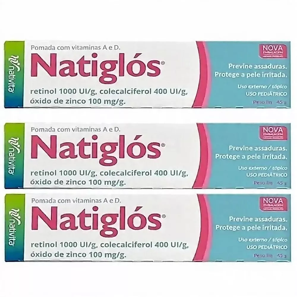 Pomada Assadura Natiglós 45g Kit C/3