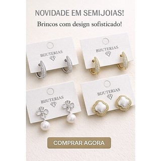 Brincos Femininos Luxo Inspirados em Ouro 18k e Prata – Modelos Variados com Zircônia e Pérola
