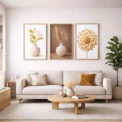 Quadros Decorativos 50x70 cm Moldura Premium Pronto Para Pendurar