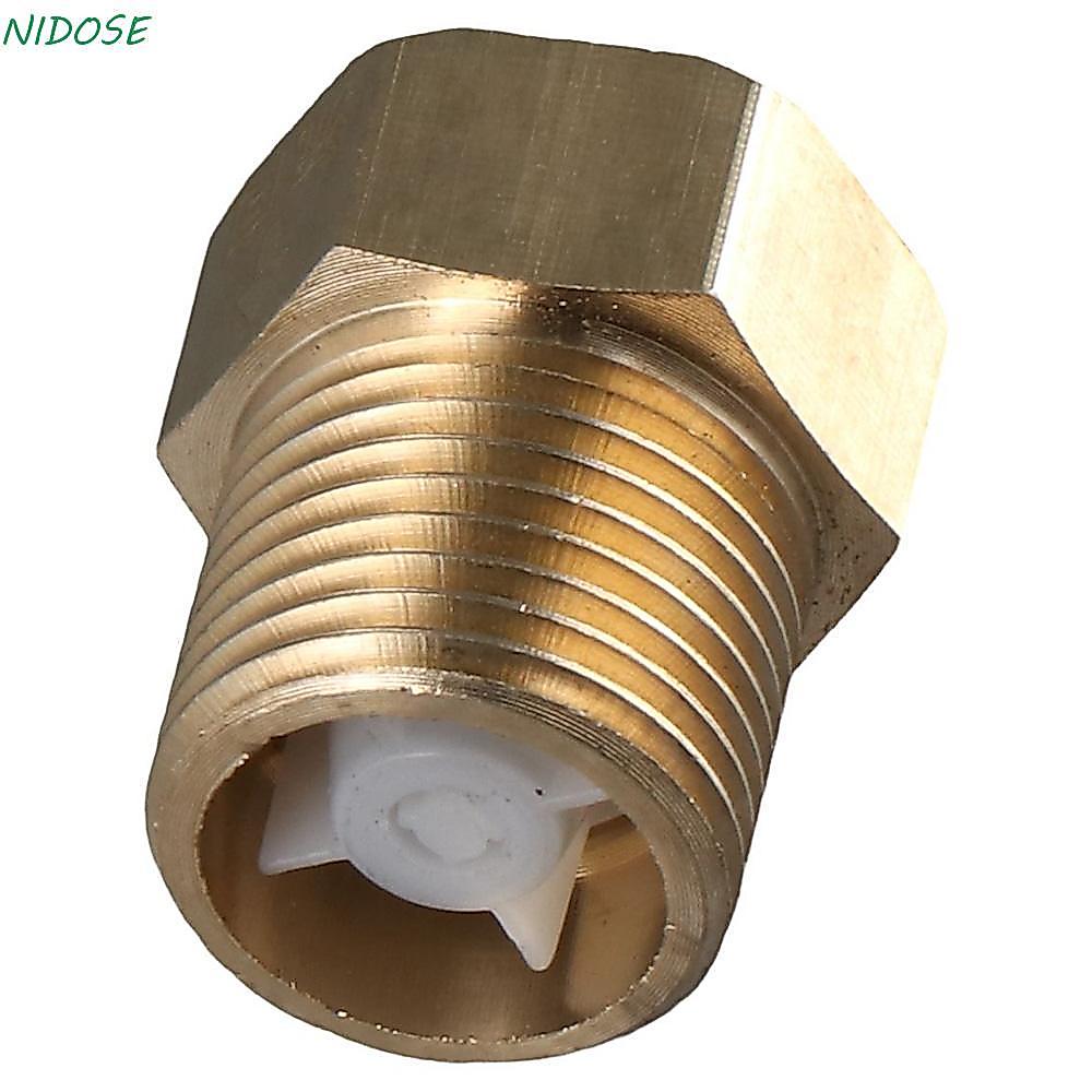 Válvula De Retenção NIDOSE , Unidirecional Dourada De 1/2 " Refluxo De Rosca Fêmea Para Macho De Latão Resistente Ao Ozô