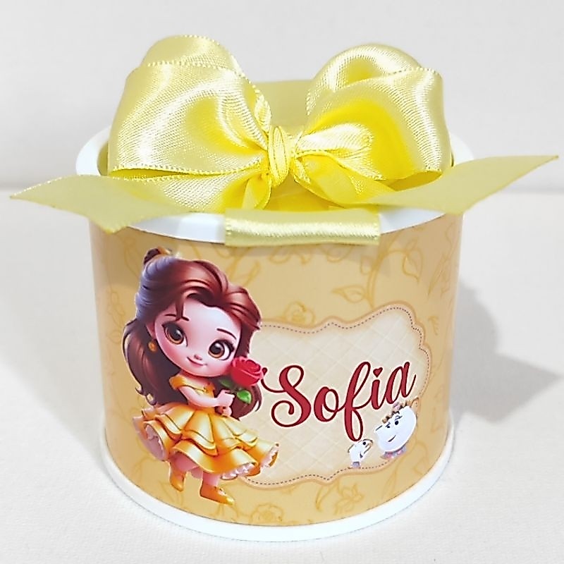 Tubolatas Personalizadas 5x6-BELA-BELA E A FERA- LAÇO DUPLO/Lembrancinha Maternidade/Infantil/Chá de bebê-DIVERSOS TEMAS