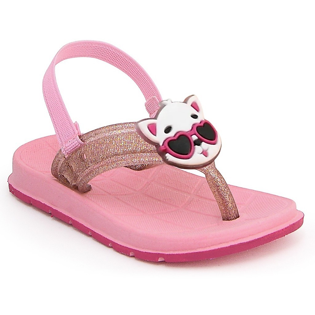 Chinelo Bebe Menina Com Elástico Ortopédico Anatômico Confortável